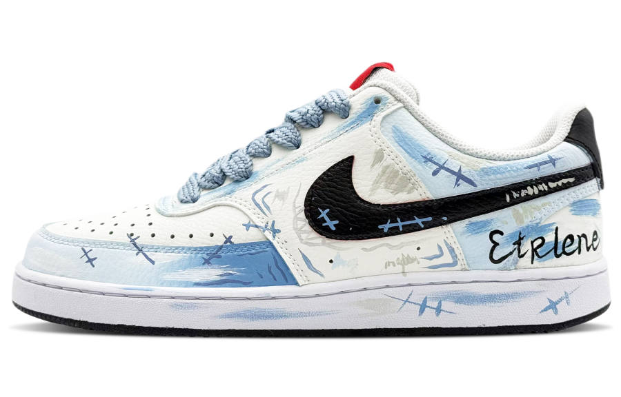 Nike Nike Court Vision 1 Stellar Core Ruins Waterproof Low top Skateboard Shoes Men's Blue
