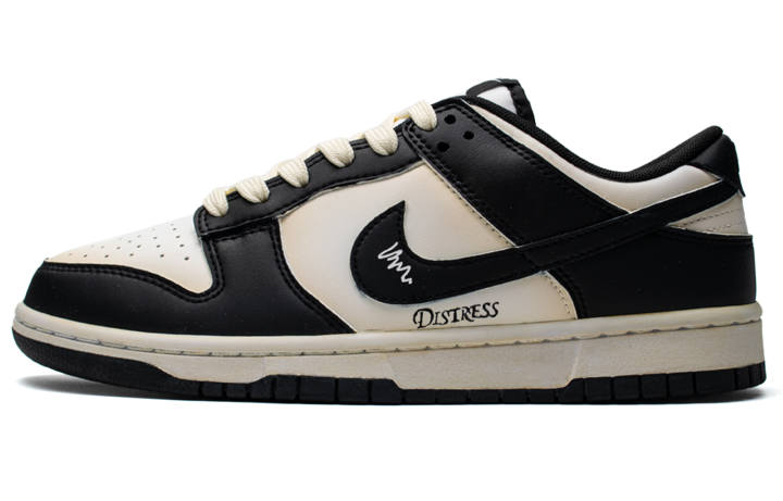 Nike Nike Dunk Low Spring Mud Cushioning, Wear Resistant Low top Skateboard Shoes Unisex Black Beige