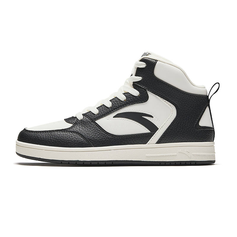Anta Meta Tracing Oreo Slip Resistant, Abrasion Resistant, Lightweight, Height Increasing Mid top Skateboard Shoes