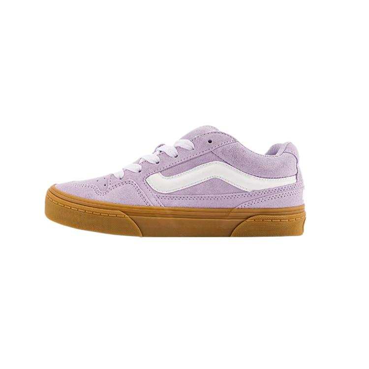 Vans Caldrone Low top Skateboard Shoes Women's Gray Purple