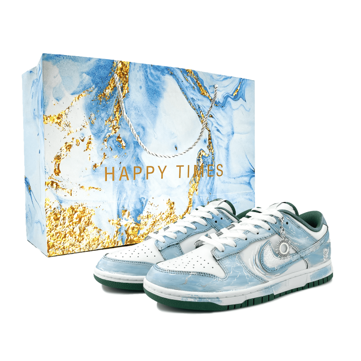 Nike Nike Dunk Abrasion Resistant Abrasion Resistant Low top Skateboard Shoes Men's Gray White