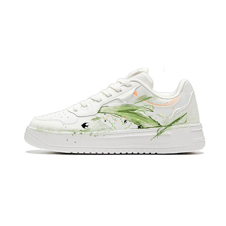 Anta Low top Skateboard Shoes Unisex White Green