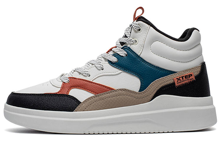 XTEP XTEP High top Skateboard Shoes Men's White Blue
