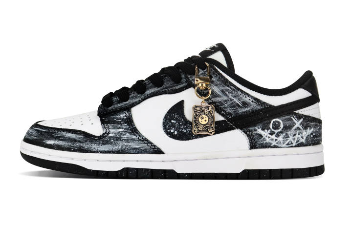 Nike Nike Dunk Abrasion Resistant Low top Skateboard Shoes Unisex Black White