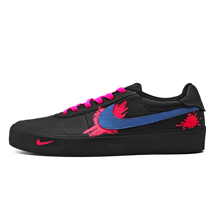 Nike Nike Court Shot Leather Abrasion Resistant Low top Skateboard Shoes Unisex Red Black Blue