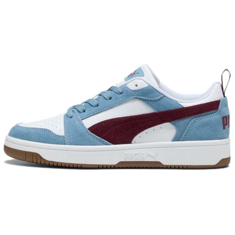 PUMA REBOUND Abrasion Resistant Low top Skateboard Shoes Unisex Blue