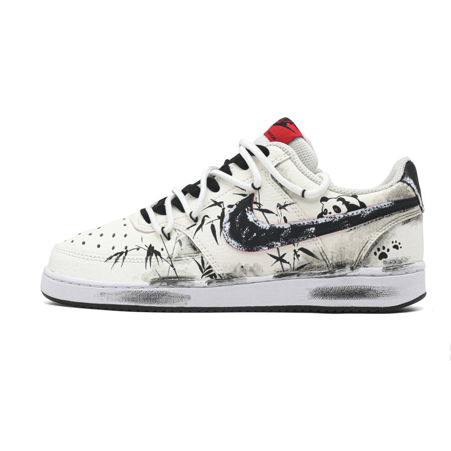 Nike Nike Court Vision 1 Panda Story Low top Skateboard Shoes Men's Black White