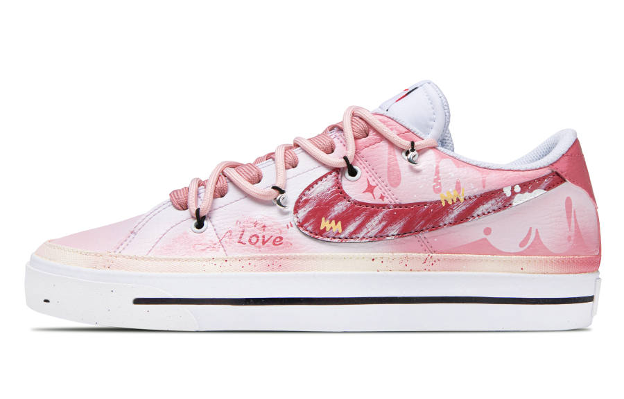 Nike Nike Court Legacy Abrasion Resistant Low top Skateboard Shoes Unisex Pink