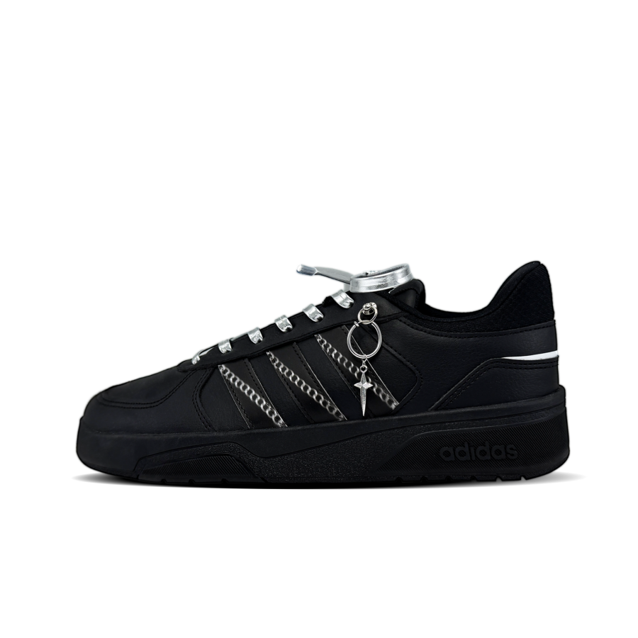 Adidas Neo Courtbeat Thorn Slip Resistant Abrasion Resistant Low top Skateboard Shoes Unisex Black