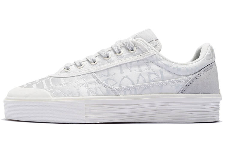 Li-Ning Li Ning 50/50 Low top Skateboard Shoes Women's White Gray