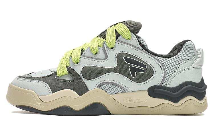 FILA FUSION Casual Lightweight Height Increasing Lightweight Height Increasing Low top Skateboard Shoes Women's Green