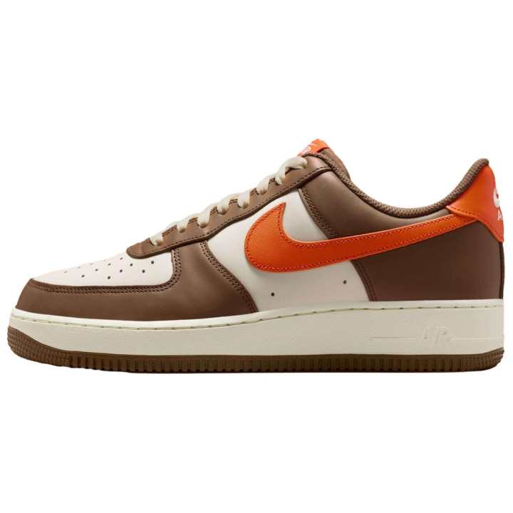 Nike Nike Air Force 1 Skateboard Shoes Unisex White Brown Orange