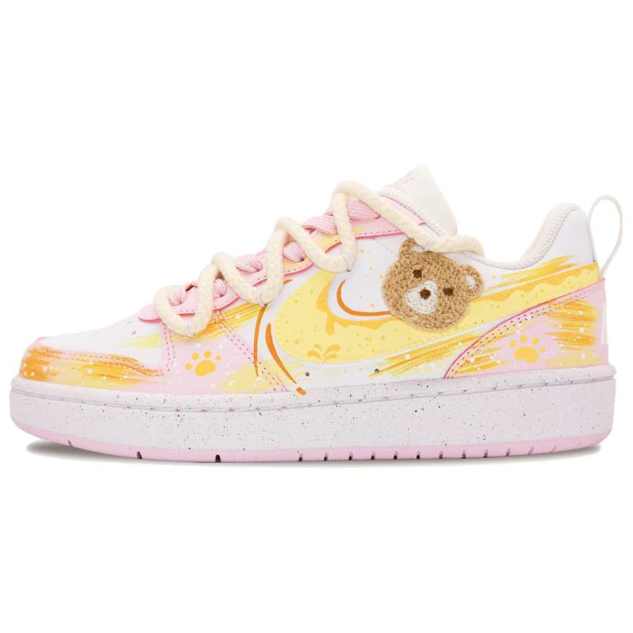 Nike Nike Court Borough Mel Bear Abrasion Resistant Low top Skateboard Shoes Women's Yellow