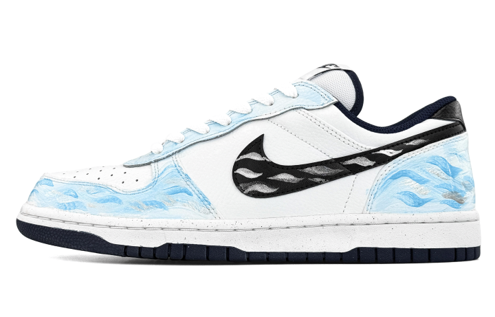 Nike Nike Big Low top Skateboard Shoes Men's Blue White Black