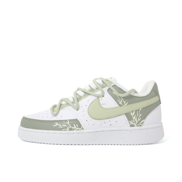 Nike Nike Court Vision 1 Oolong Mist Rain Abrasion Resistant Low top Skateboard Shoes Men's Green White