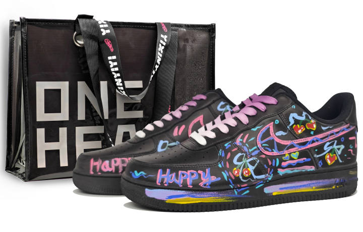Nike Nike Air Force 1 Abrasion Resistant Low top Skateboard Shoes Unisex Firework Purple