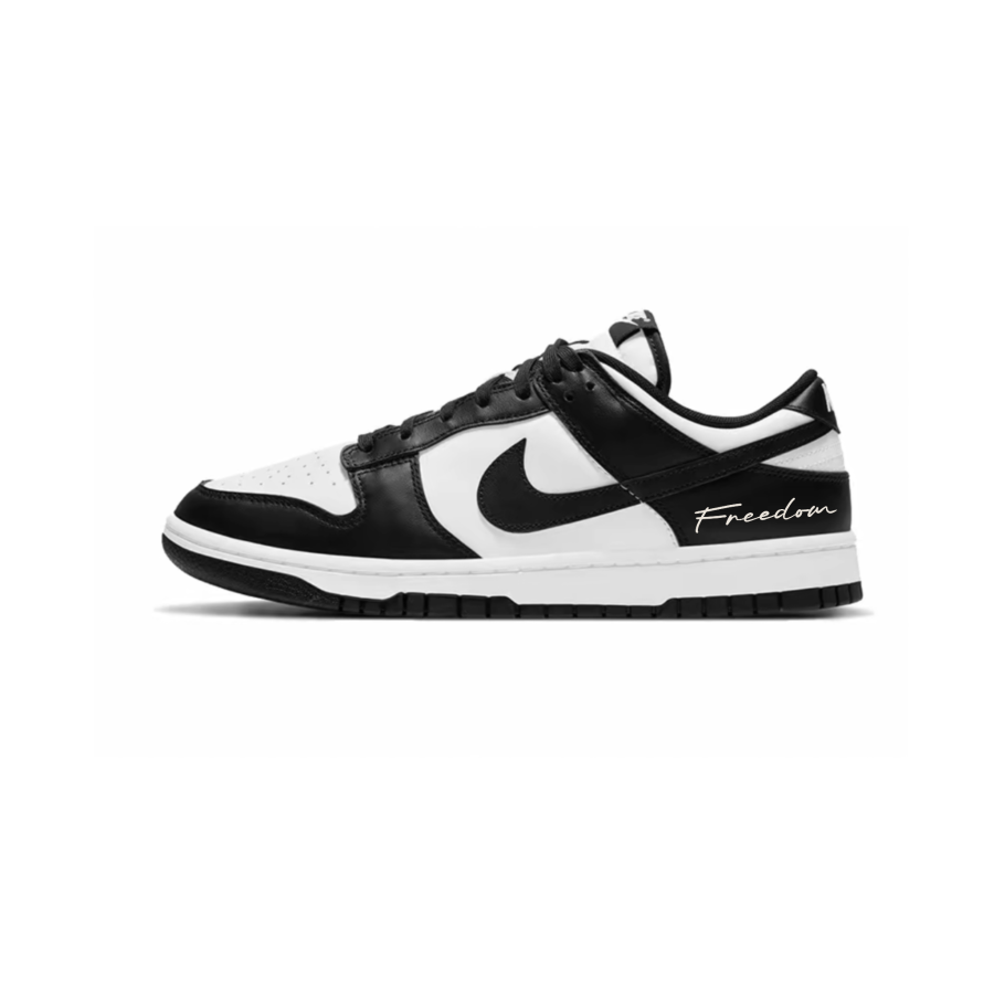 Nike Nike Dunk Slip Resistant Abrasion Resistant Low top Skateboard Shoes Unisex Black White