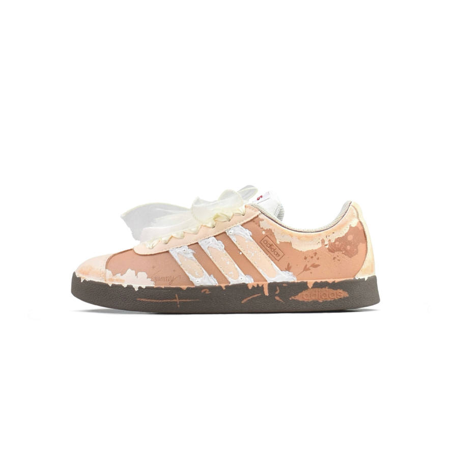 Adidas Adidas VL COURT 2.0 Abrasion Resistant Abrasion Resistant Low top Skateboard Shoes Unisex Orange