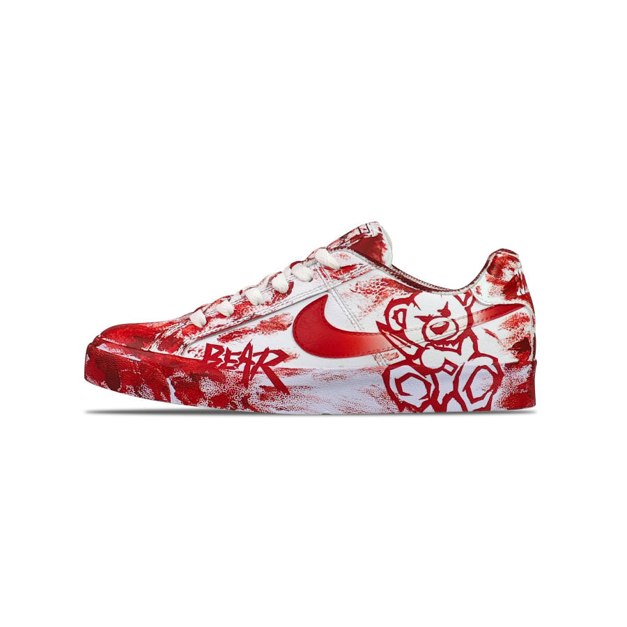 Nike Nike Court Royale Slip Resistant Abrasion Resistant Low top Skateboard Shoes Unisex Red White