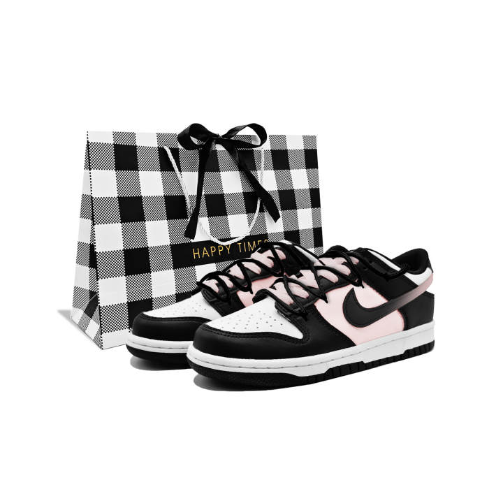 Nike Nike Dunk Berry Black Pink Cushioning Low top Skateboard Shoes Women's Pink