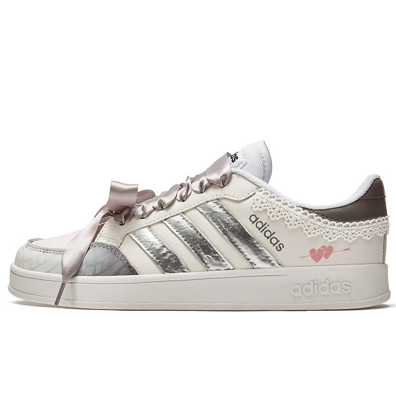 Adidas Adidas BREAKNET 2.0 Freedom Panda, Trainee Cupid Slip Resistant Slip Resistant Low top Skateboard Shoes Women's