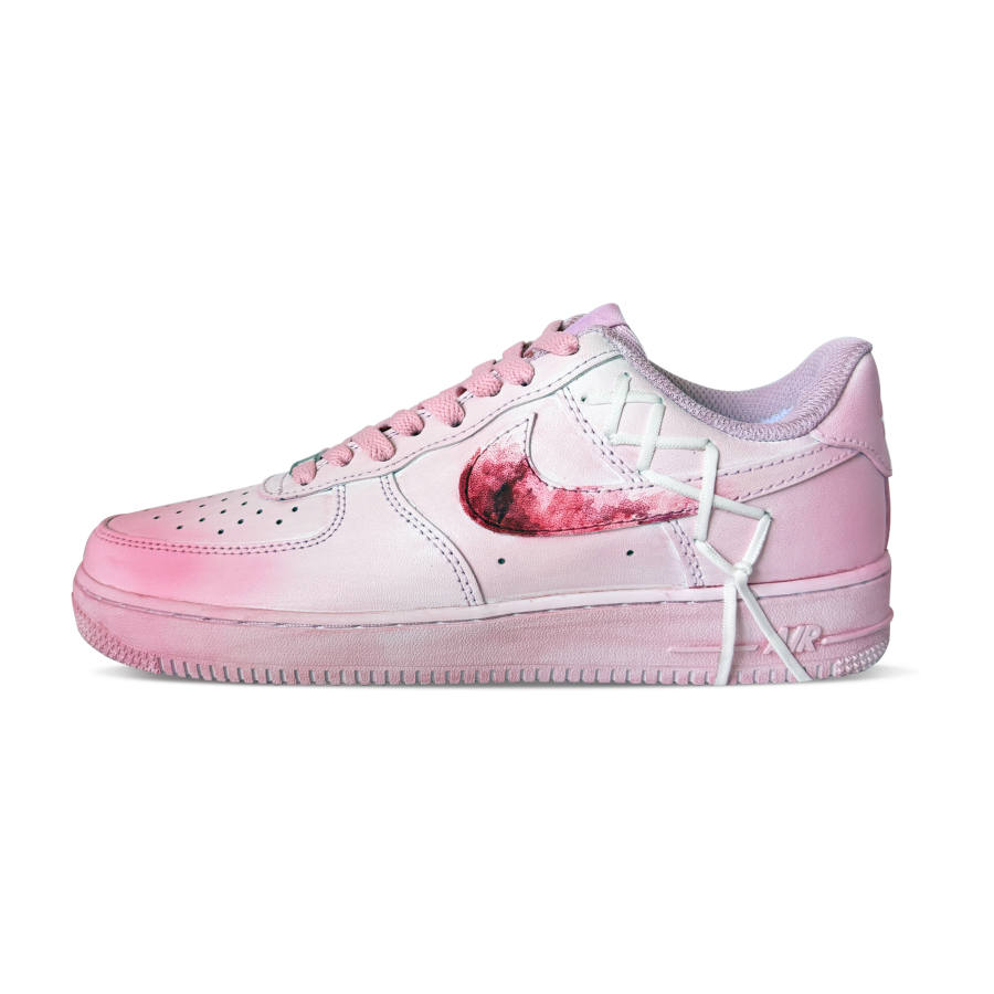 Nike Nike Air Force 1 Slip Resistant Abrasion Resistant Low top Skateboard Shoes Women's Pink