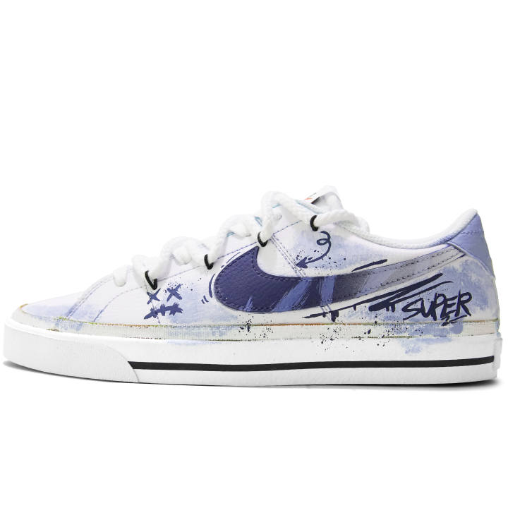 Nike Nike Court Legacy Graffiti Notebooks Coverage Abrasion Resistant Coverage Abrasion Resistant Low top Skateboard Shoes