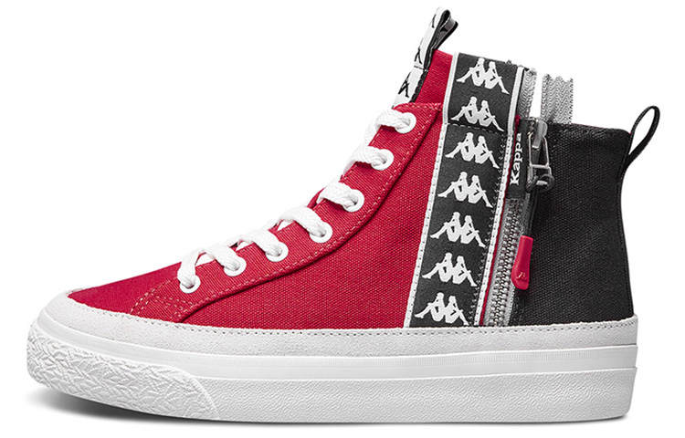 Kappa High top Skateboard Shoes Unisex Red Black