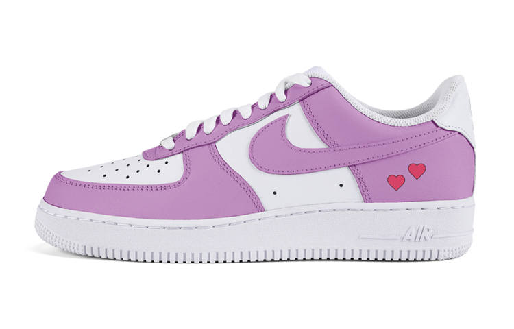 Nike Nike Air Force 1 Air Force 1 Heart To Heart Low top Skateboard Shoes Women's Purple