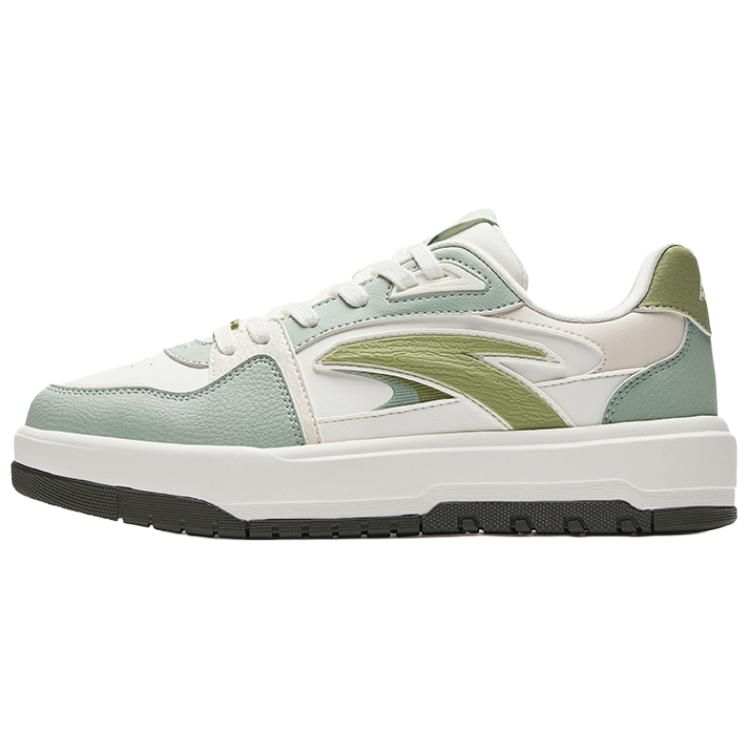 ANTA SUPERSTORE CHAOJIANTA Lightweight Abrasion Resistant Low top Skateboard Shoes Women's Ice Cyan Ivory Fish Belly Stone Jar Green