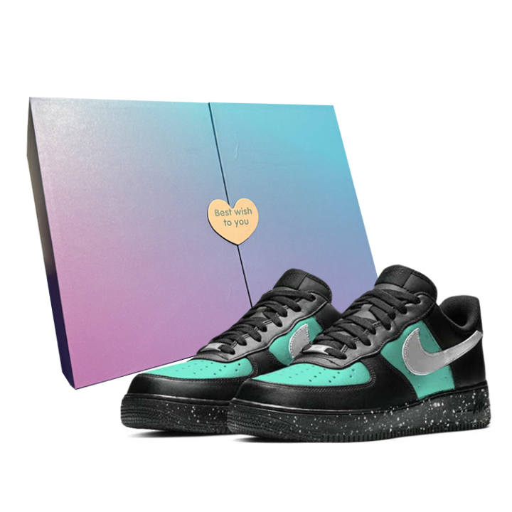 Nike Nike Air Force 1 Black Warrior Slip Resistant, Abrasion Resistant, Lightweight Low top Skateboard Shoes Unisex