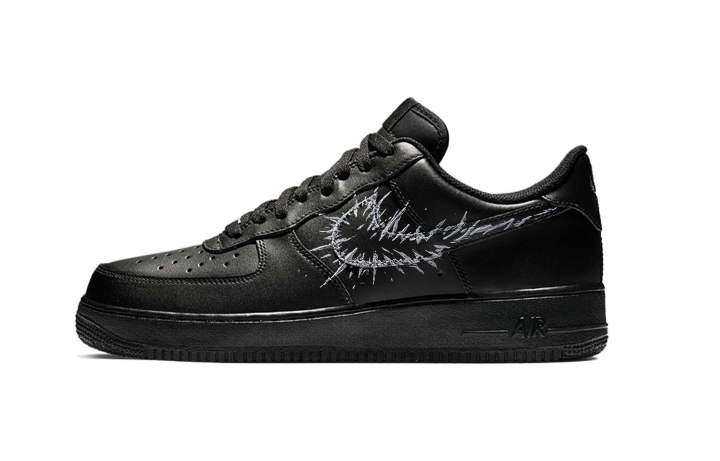 Nike Nike Air Force 1 Slumbering Forest, Silver Thorn Thermal Abrasion Resistant Low top Skateboard Shoes Unisex Black