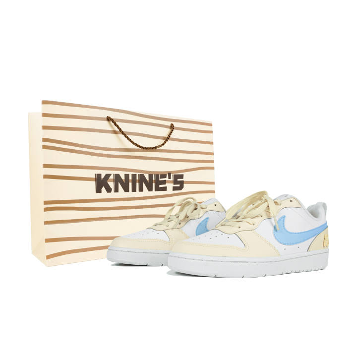 Nike Nike Court Borough Low 2 Miku Manufacturing Leather Slip Resistant Cushioning Abrasion Resistant