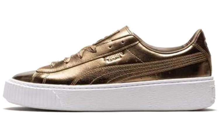 PUMA PUMA Basket Platform Luxe 'Gold' Women's