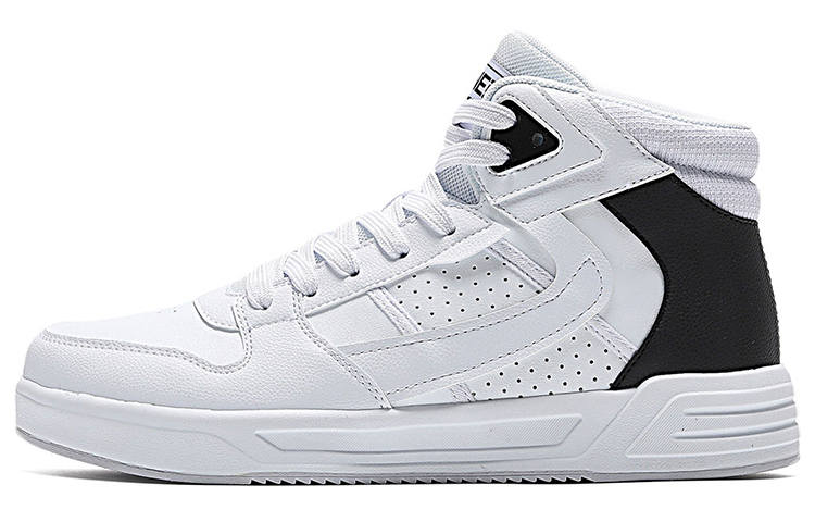 361° Slip Resistant High top Skateboard Shoes Women's White Black