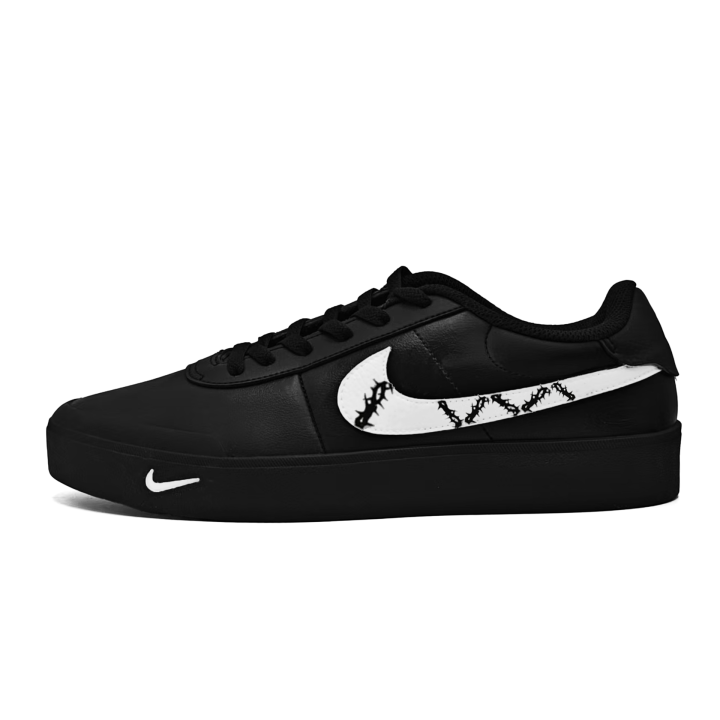 Nike Nike Court Shot Cool Cooler Lightweight Low top Skateboard Shoes Men's Black White