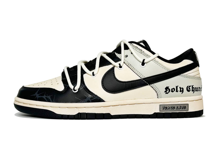 Nike Nike Dunk Holy Church Slip Resistant, Abrasion Resistant, Impact Resistant Low top Skateboard Shoes Unisex Beige Black