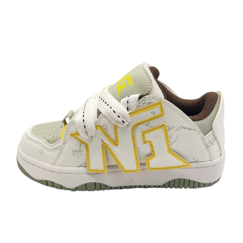 NONGRAK Lightweight, Abrasion Resistant, And Breathable Low top Skateboard Shoes Women's Matcha