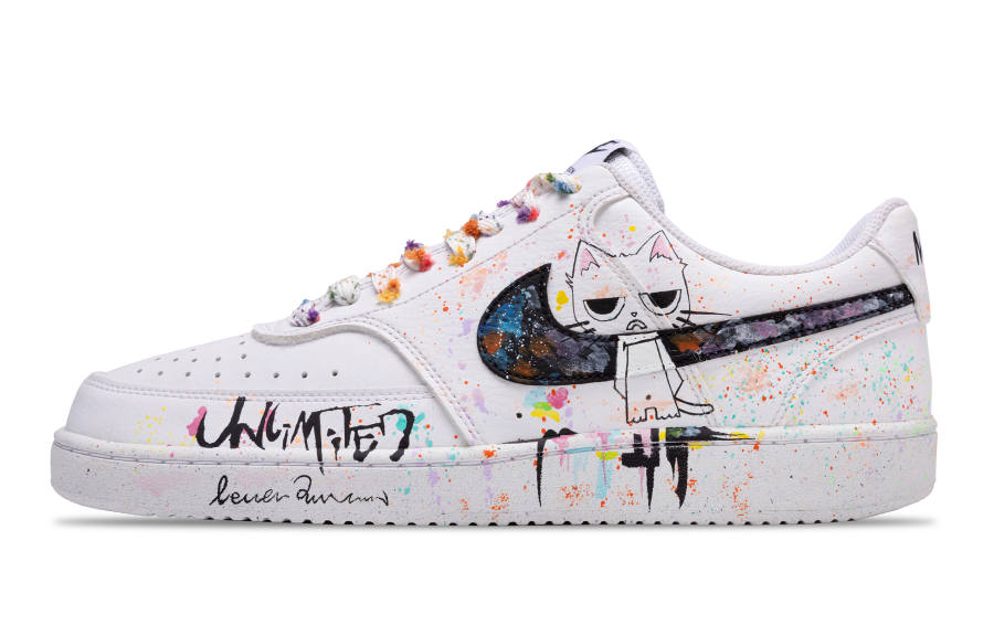 Nike Nike Court Vision 1 Slip Resistant Abrasion Resistant Low top Skateboard Shoes Women's White