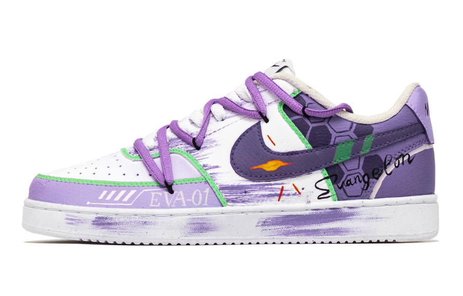 Nike Nike Court Vision 1 Warrior Low top Skateboard Shoes Men's White Purple