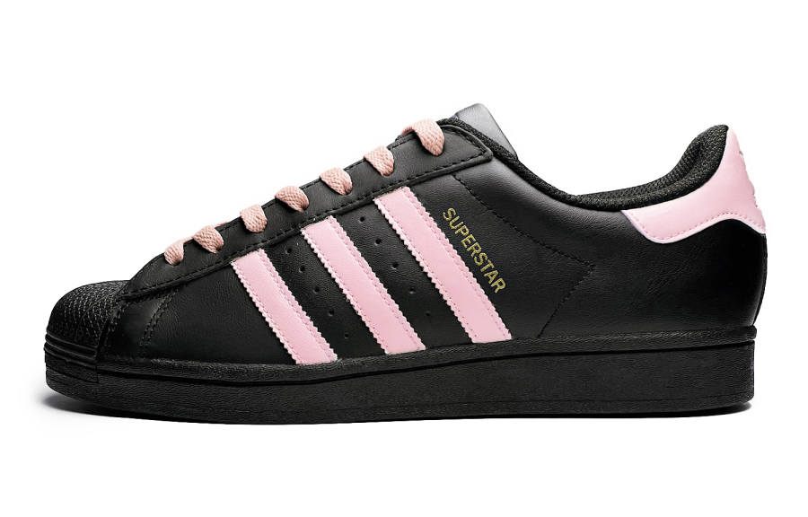 Adidas Originals SUPERSTAR Slip Resistant Abrasion Resistant Low top Skateboard Shoes Unisex Black