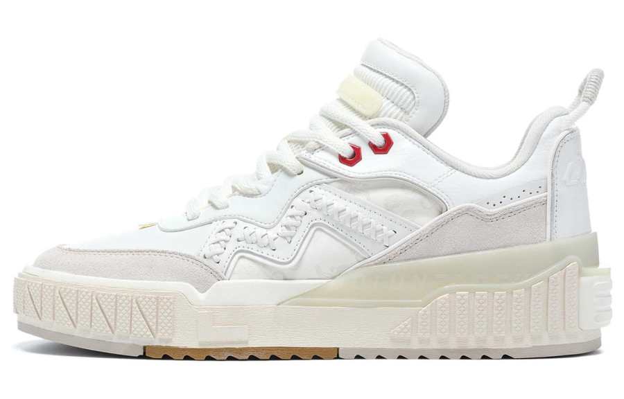 Li-Ning Li Ning 001 UNBLOCK Slip Resistant Abrasion Resistant Low top Skateboard Shoes Men's Mist White Pearl White
