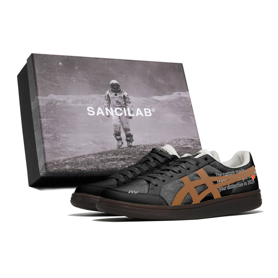 Onitsuka Tiger Advanti Abrasion Resistant Abrasion Resistant Low top Skateboard Shoes Unisex Black Coffee