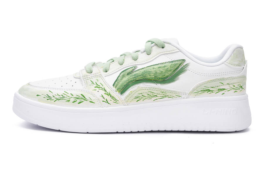 Li-Ning Li Ning Sycee Non Slip And Waterproof Abrasion Resistant Low top Skateboard Shoes Men's Green
