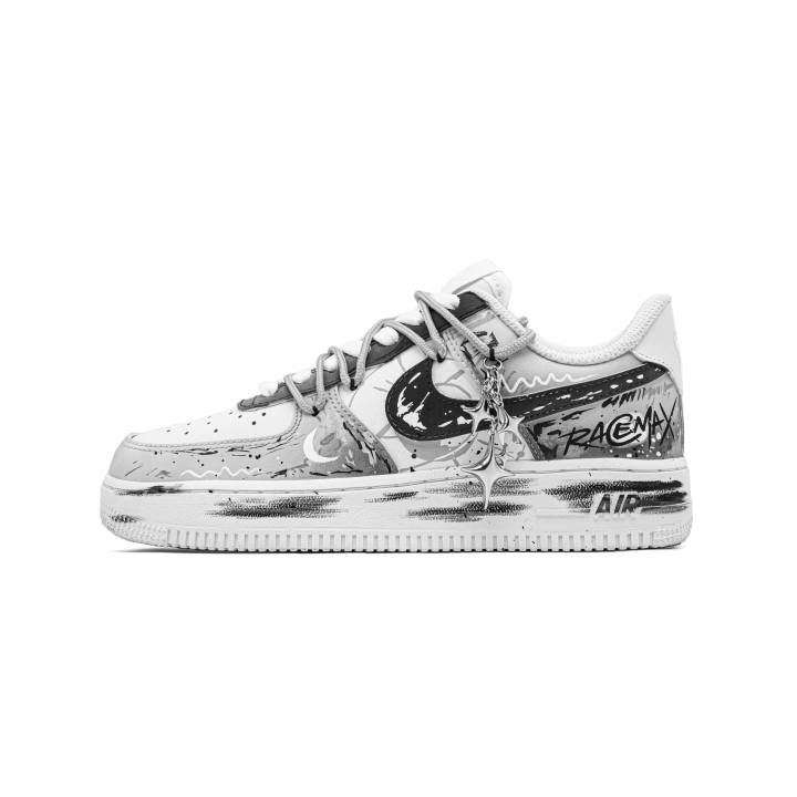 Nike Nike Air Force 1 Distressed Dream Cow Leather Abrasion Resistant Low top Skateboard Shoes Unisex Black White