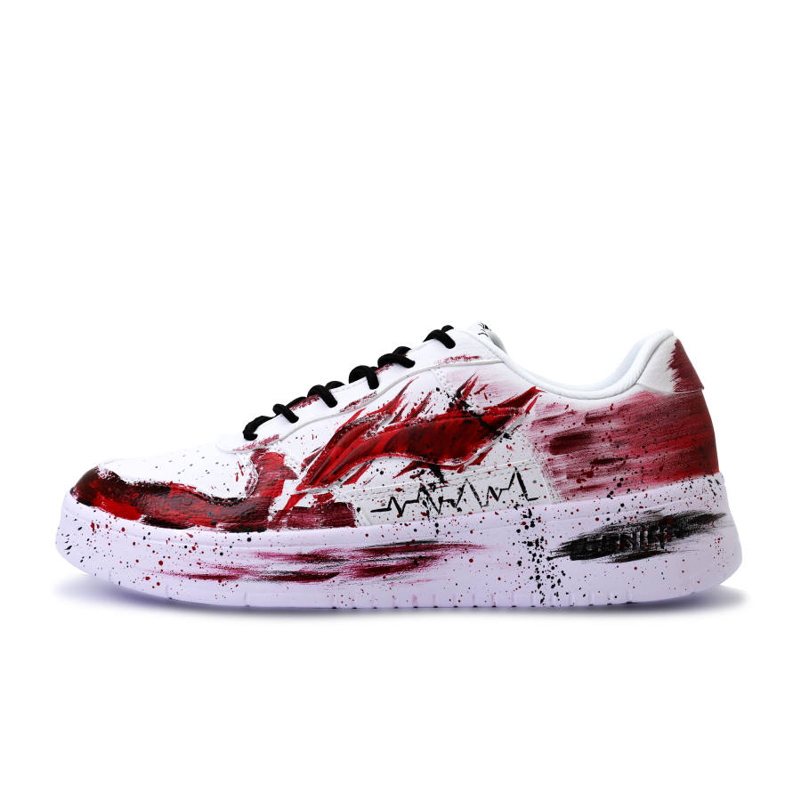 Li-Ning Li Ning Floating Boat Fenghuiduo, Hand Drawn, Graffiti Synthetic Leather Abrasion Resistant Lightweight Breathable