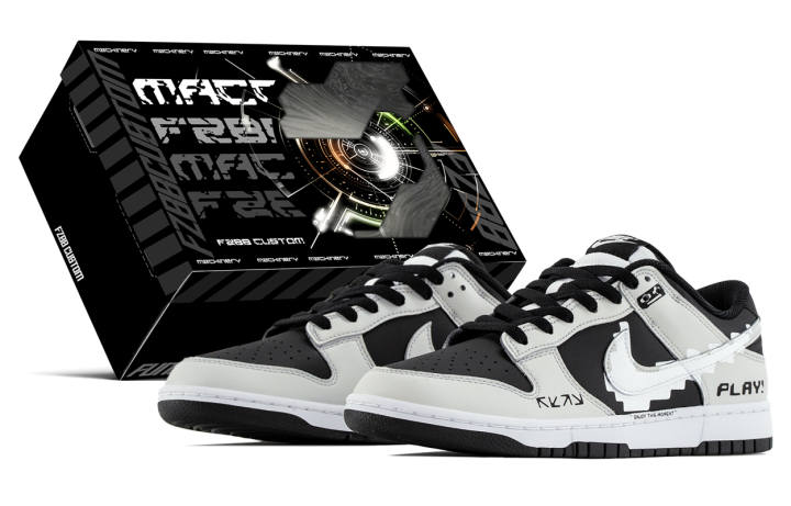 Nike Nike Dunk Avant Garde Box, Gaming Abrasion Resistant Abrasion Resistant Low top Skateboard Shoes Men's Black Gray