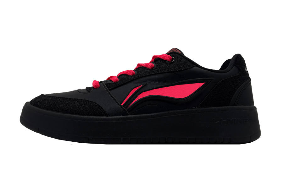 Li-Ning Li Ning Sycee V3 Slip Resistant, Abrasion Resistant, Height Increasing Low top Skateboard Shoes Men's Black Red