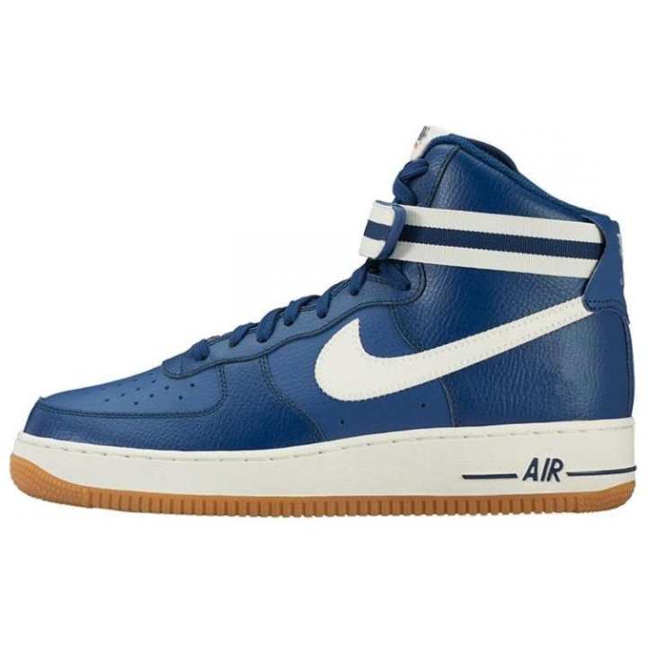 Nike Nike Air Force 1 High '07 Slip Resistant Abrasion Resistant High top Skateboard Shoes Unisex Blue White