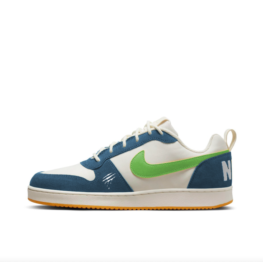 Nike Nike Court Borough PRM Abrasion Resistant Slip Resistant Low top Skateboard Shoes Men's Blue Green